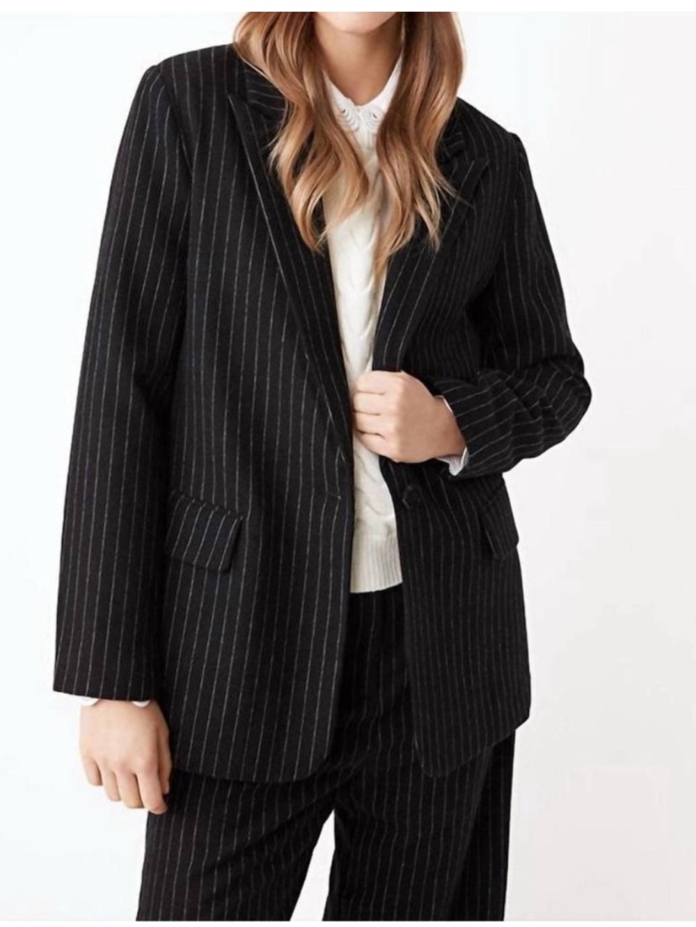 SUNCOO Darcy Striped Blazer Size Small